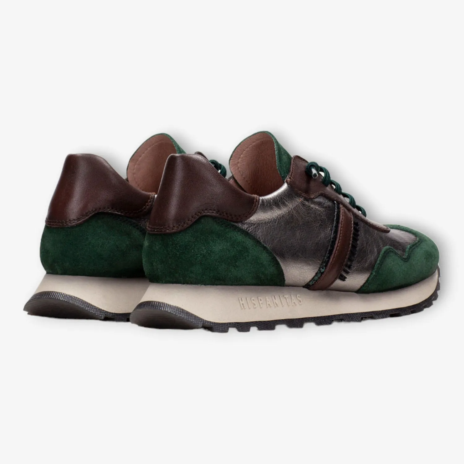 Hispanitas Runner Loira Forest-Pewter-Brown with Bungee Laces