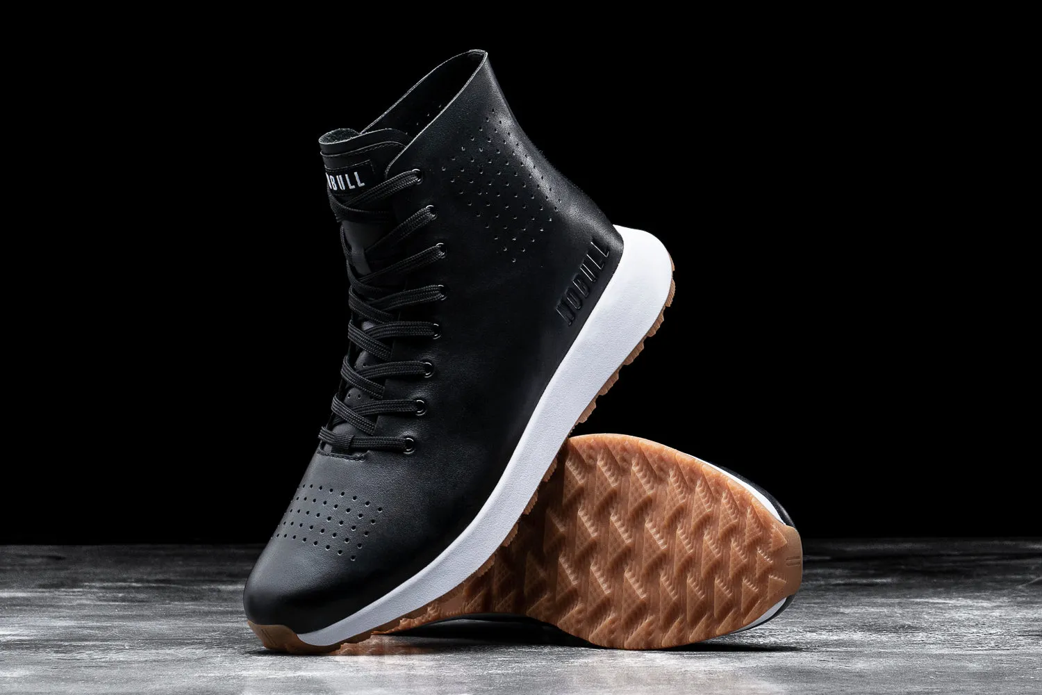 Men's Deconstructed Leather High-Top