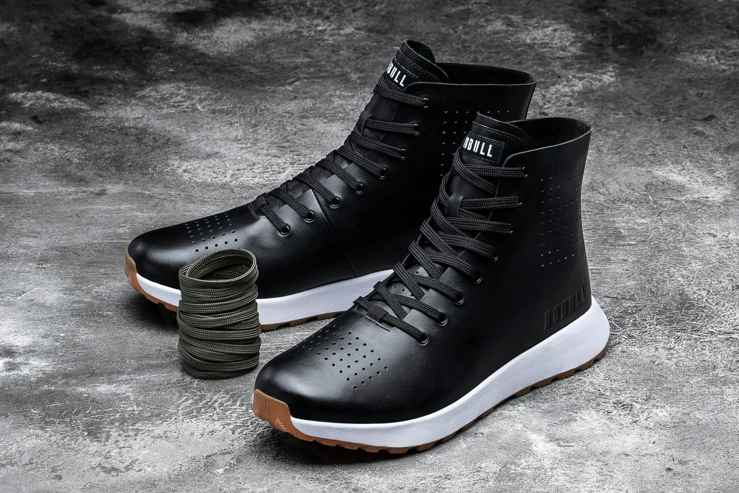Men's Deconstructed Leather High-Top