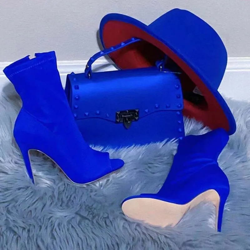 Women summer fashion sock high heel sandals solid color zipper sexy open toes high heels shoes